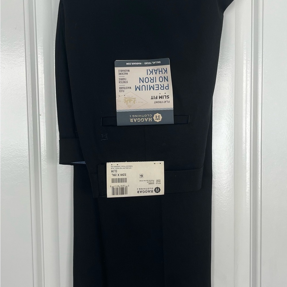 Haggar Premium No Iron Black Pants